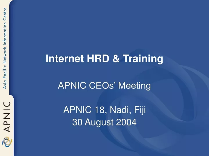 internet hrd training