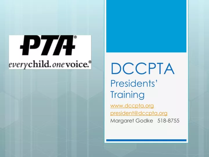 dccpta presidents training