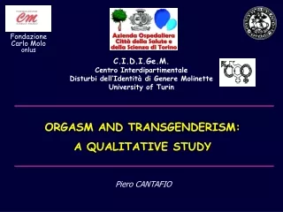 ORGASM AND TRANSGENDERISM :  A QUALITATIVE STUDY