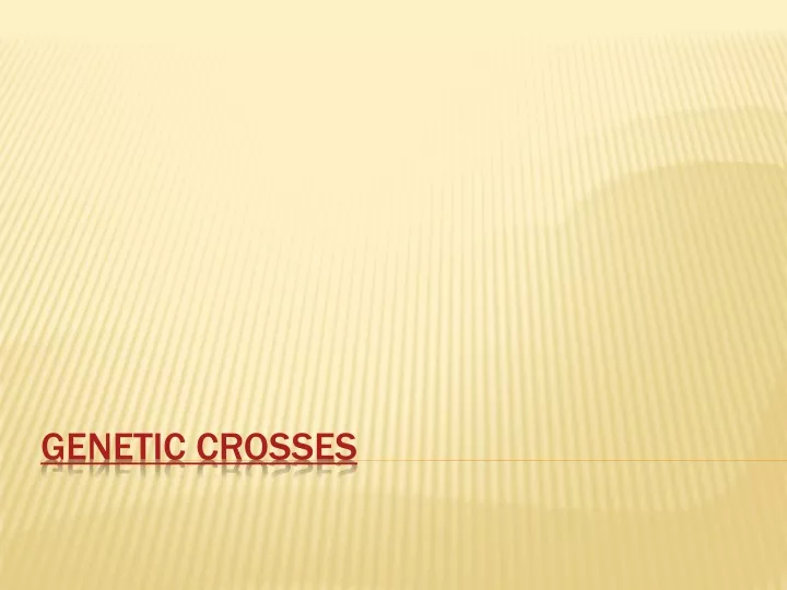 genetic crosses