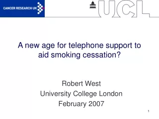 A new age for telephone support to aid smoking cessation?