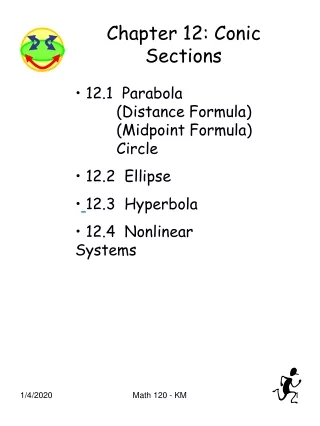 Chapter 12: Conic Sections