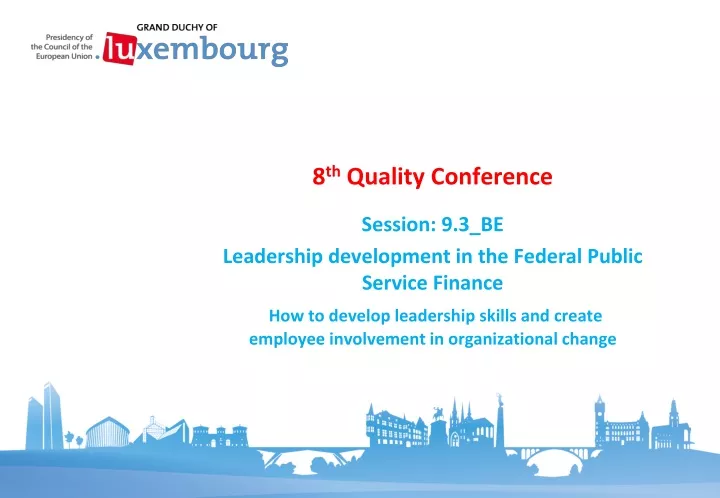 8 th quality conference