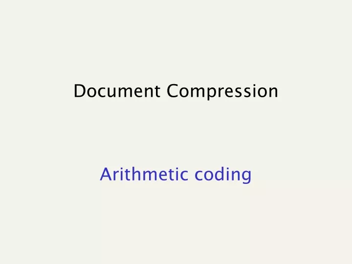 document compression