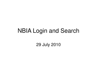 NBIA Login and Search