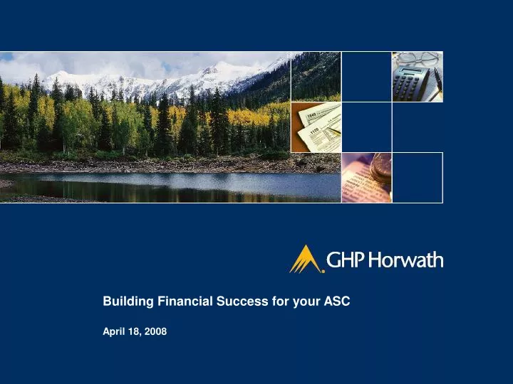 building financial success for your asc april
