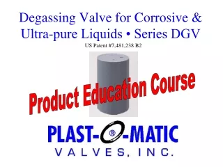 Degassing Valve for Corrosive &amp; Ultra-pure Liquids • Series DGV