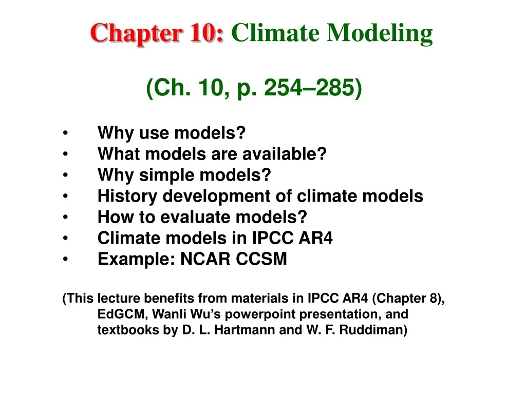 PPT - Understanding Climate Models for Climate Change Analysis ...