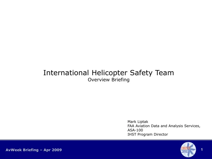 international helicopter safety team overview