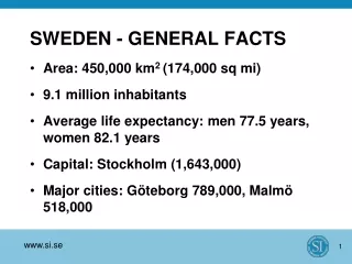SWEDEN - GENERAL FACTS