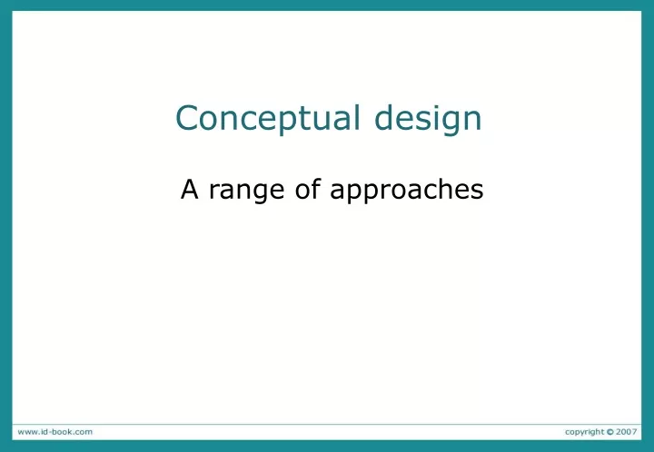 conceptual design