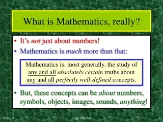 What is Mathematics, really?