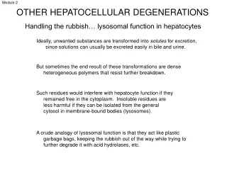 OTHER HEPATOCELLULAR DEGENERATIONS