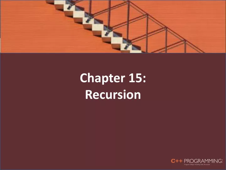 chapter 15 recursion