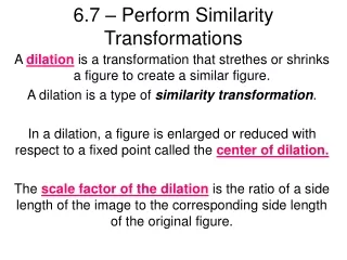 6.7 – Perform Similarity Transformations