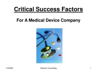 Critical Success Factors