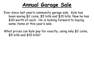 Annual Garage Sale