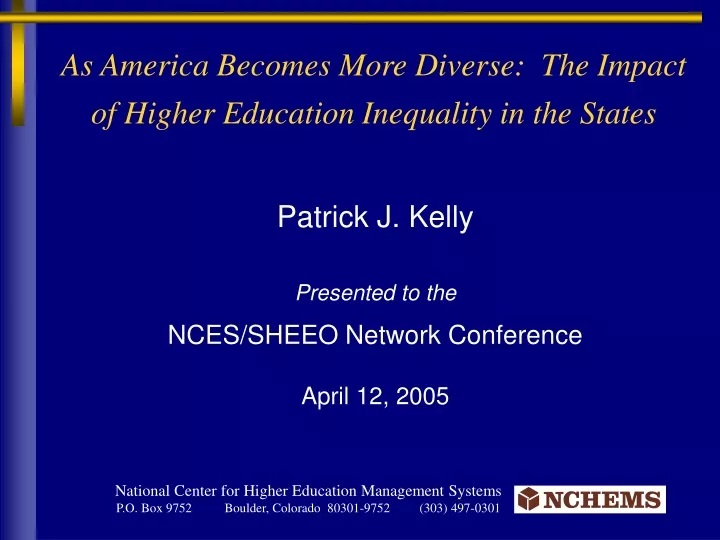 as america becomes more diverse the impact of higher education inequality in the states