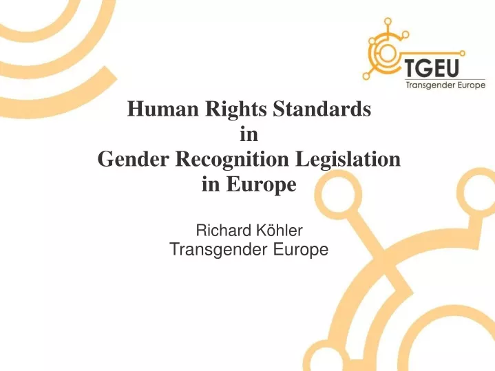 human rights standards in gender recognition