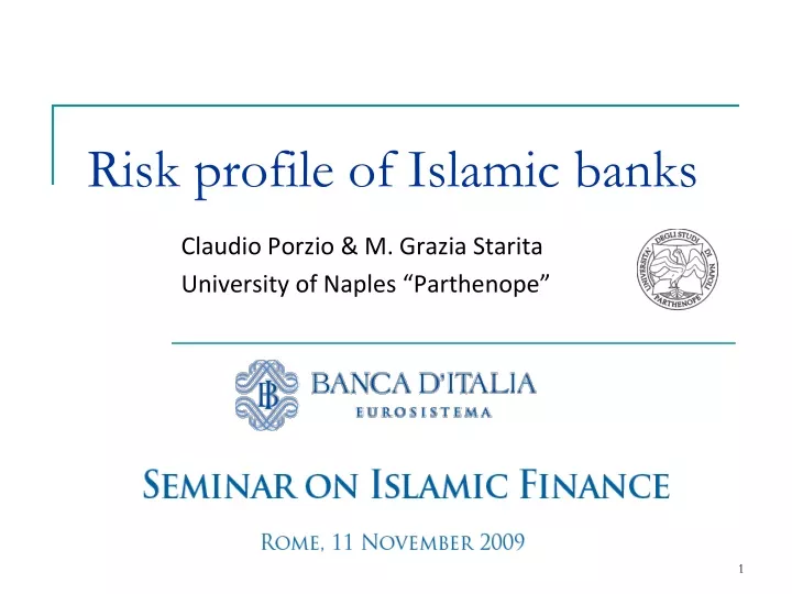 risk profile of islamic banks