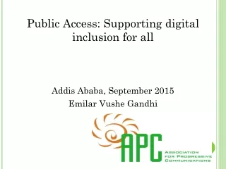 Public Access: Supporting digital inclusion for all