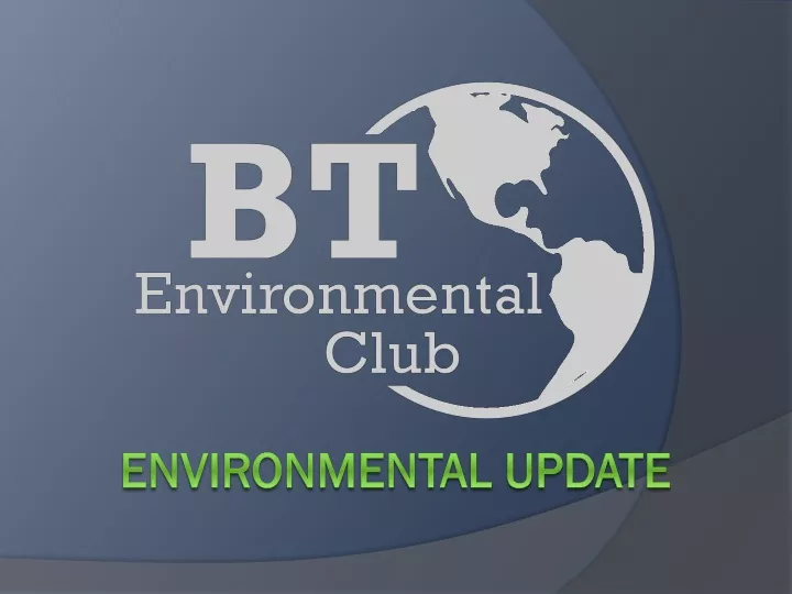 environmental update