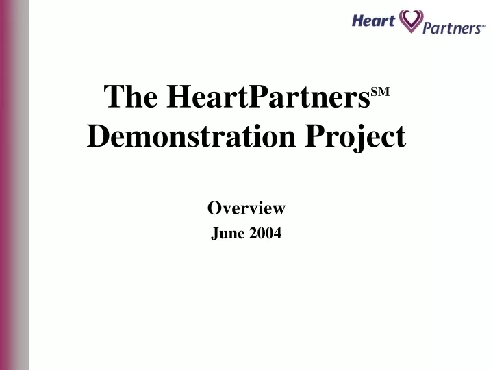 the heartpartners sm demonstration project