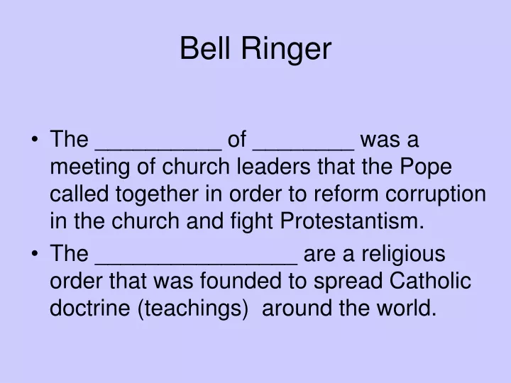 bell ringer