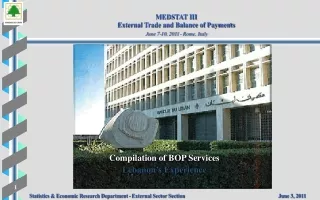 Compilation of BOP Services Lebanon’s Experience