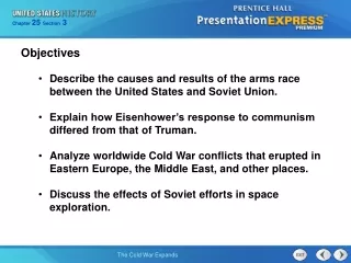 Describe the causes and results of the arms race between the United States and Soviet Union.