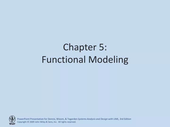 chapter 5 functional modeling