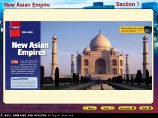 Preview Starting Points Map: Asian Empires Main Idea / Reading Focus  The Ottoman Empire