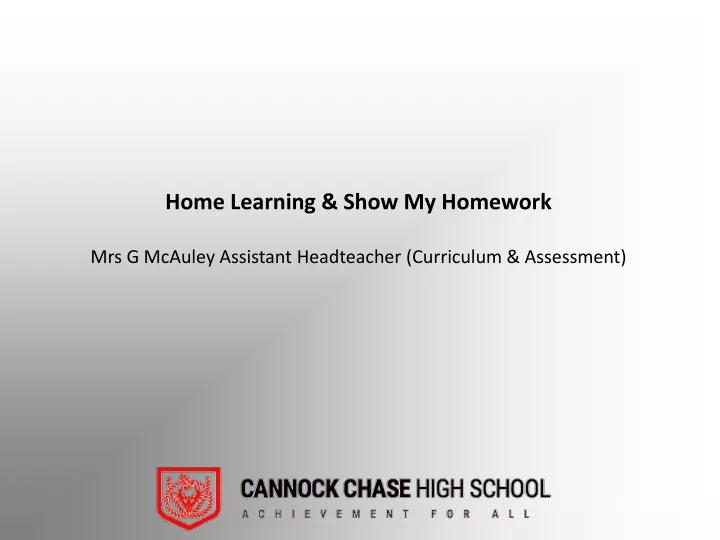 home learning show my homework mrs g mcauley