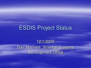 ESDIS Project Status
