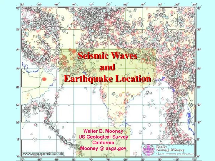 seismic waves and earthquake location