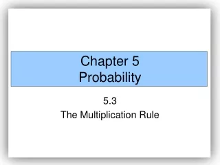 Chapter 5 Probability