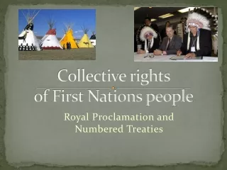 Collective rights  of First Nations people