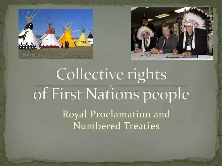 collective rights of first nations people
