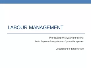 Labour Management