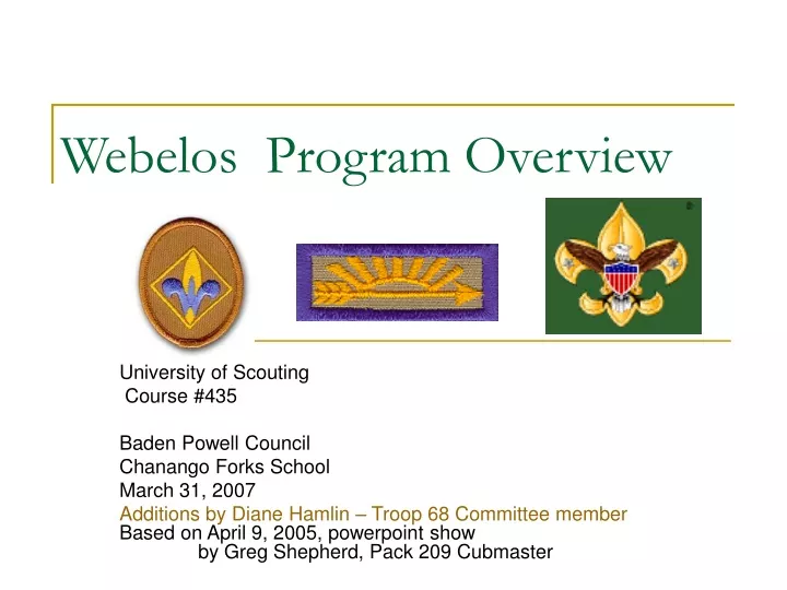 webelos program overview