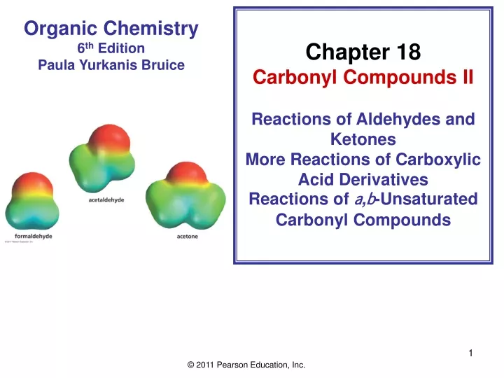 chapter 18 carbonyl compounds ii reactions