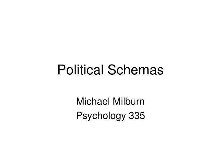 political schemas