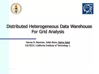 Distributed Heterogeneous Data Warehouse For Grid Analysis