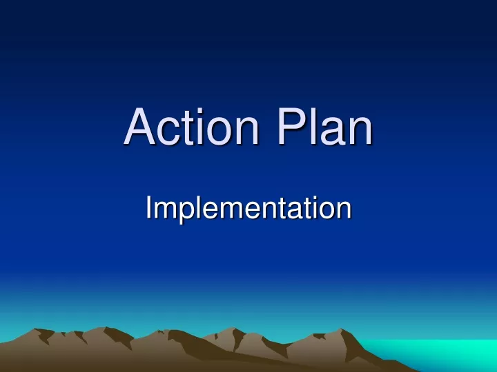 action plan