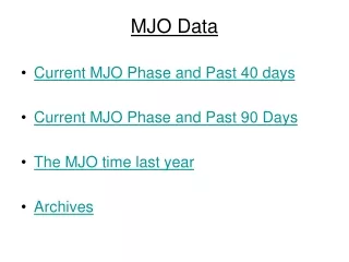 MJO Data