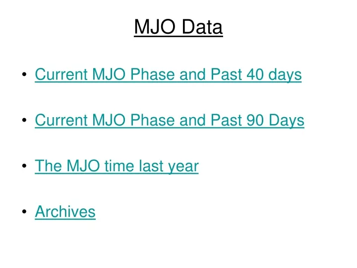 mjo data