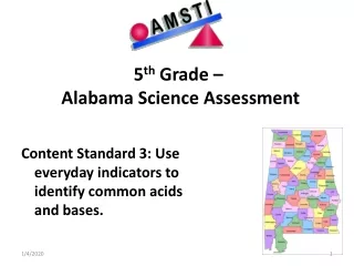 5 th  Grade –  Alabama Science Assessment