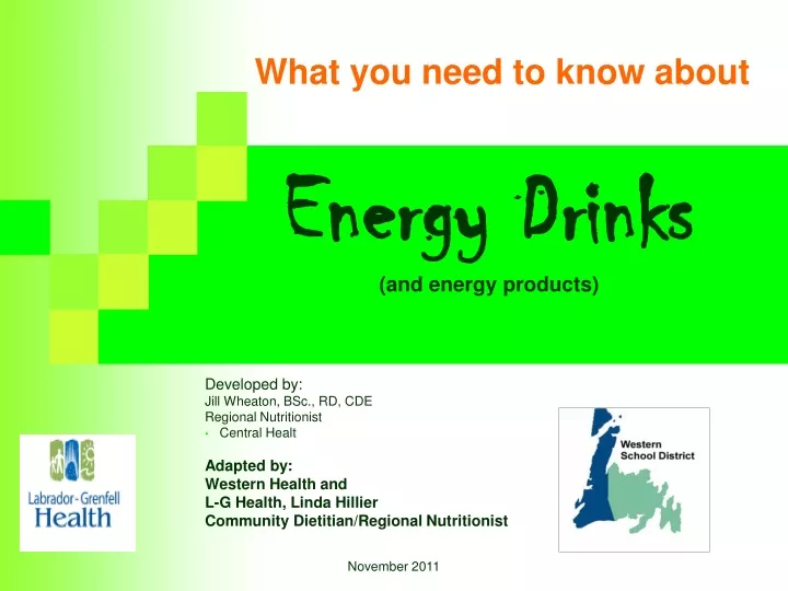 energy drinks and energy products