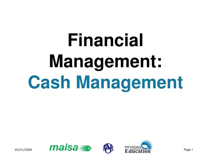 financial management cash management