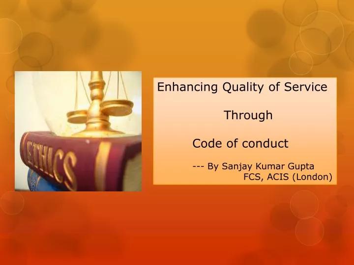 enhancing quality of service through code
